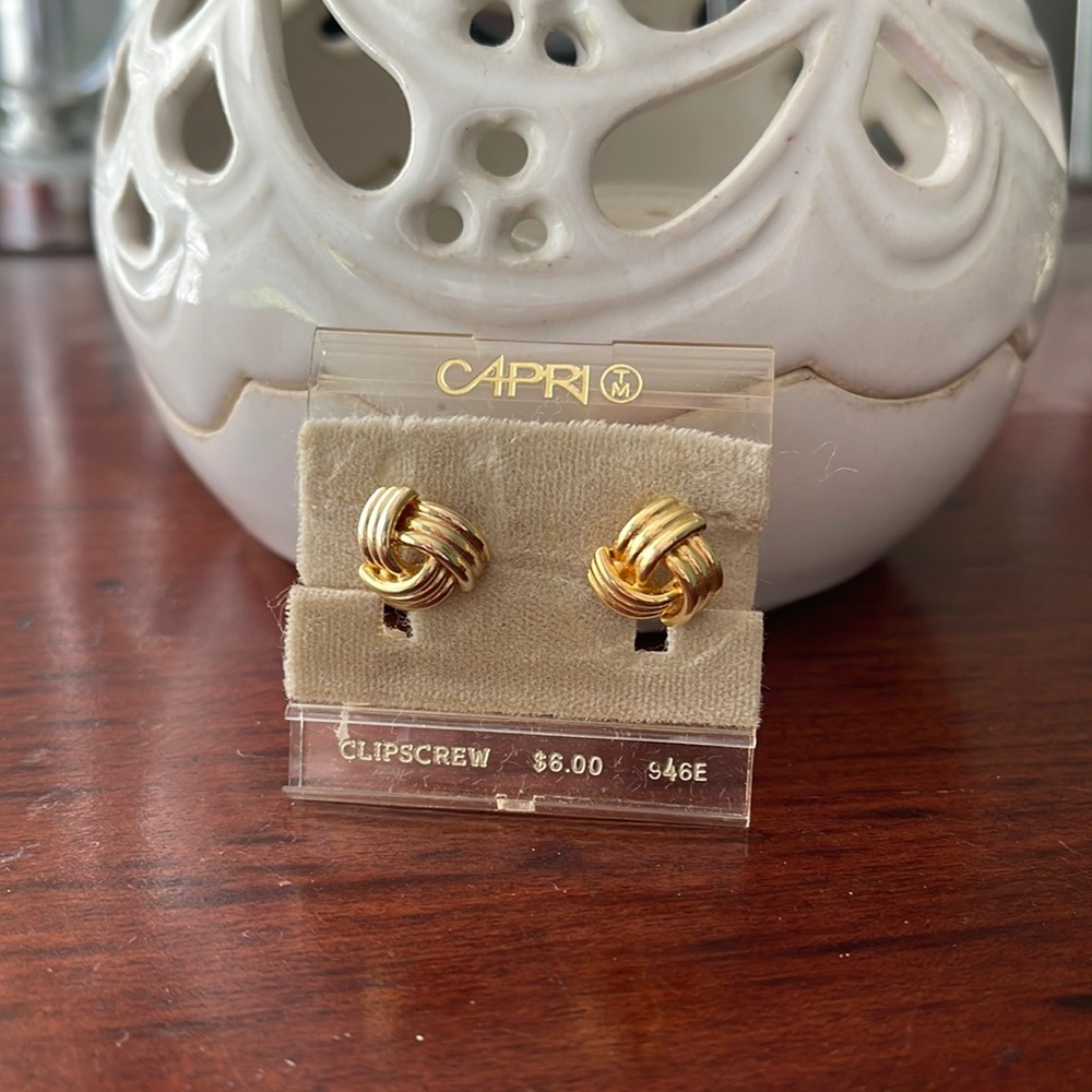 Gold earrings